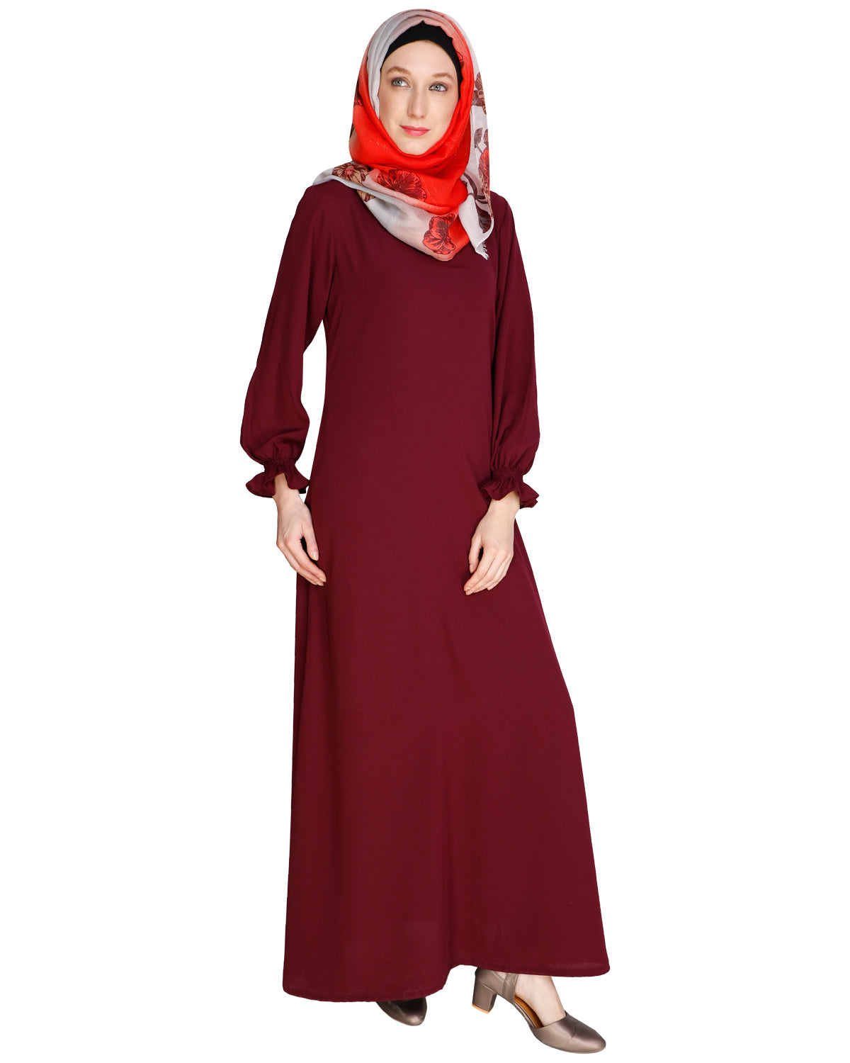Gathered Sleeves Abaya