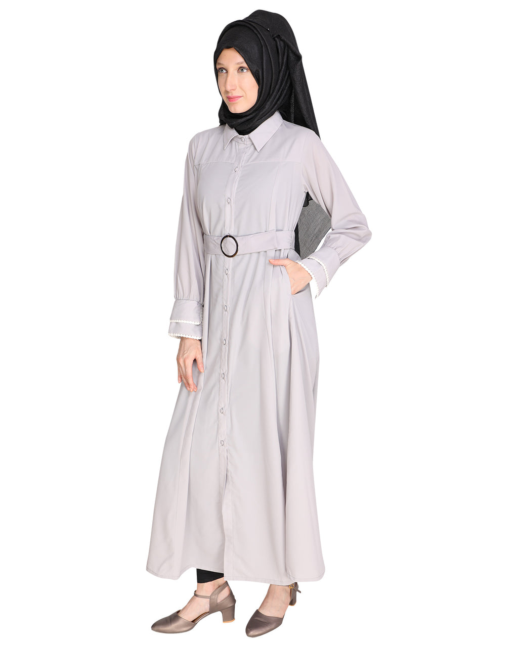 Shirt Style Maxi Dress