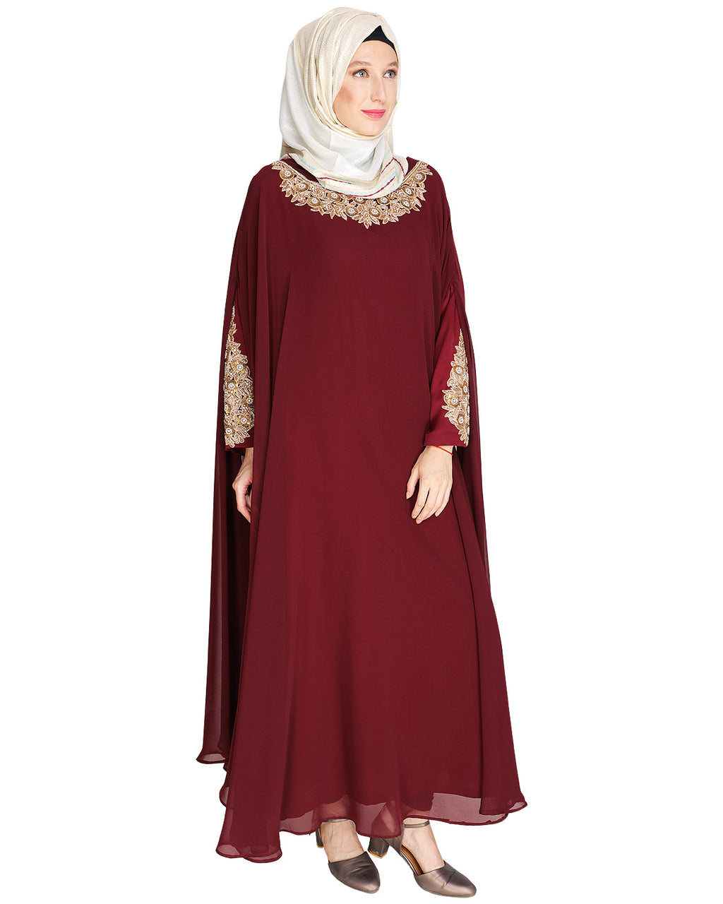 Queen Style Blue Irani Kaftan