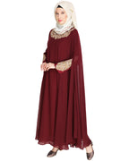 Queen Style Blue Irani Kaftan