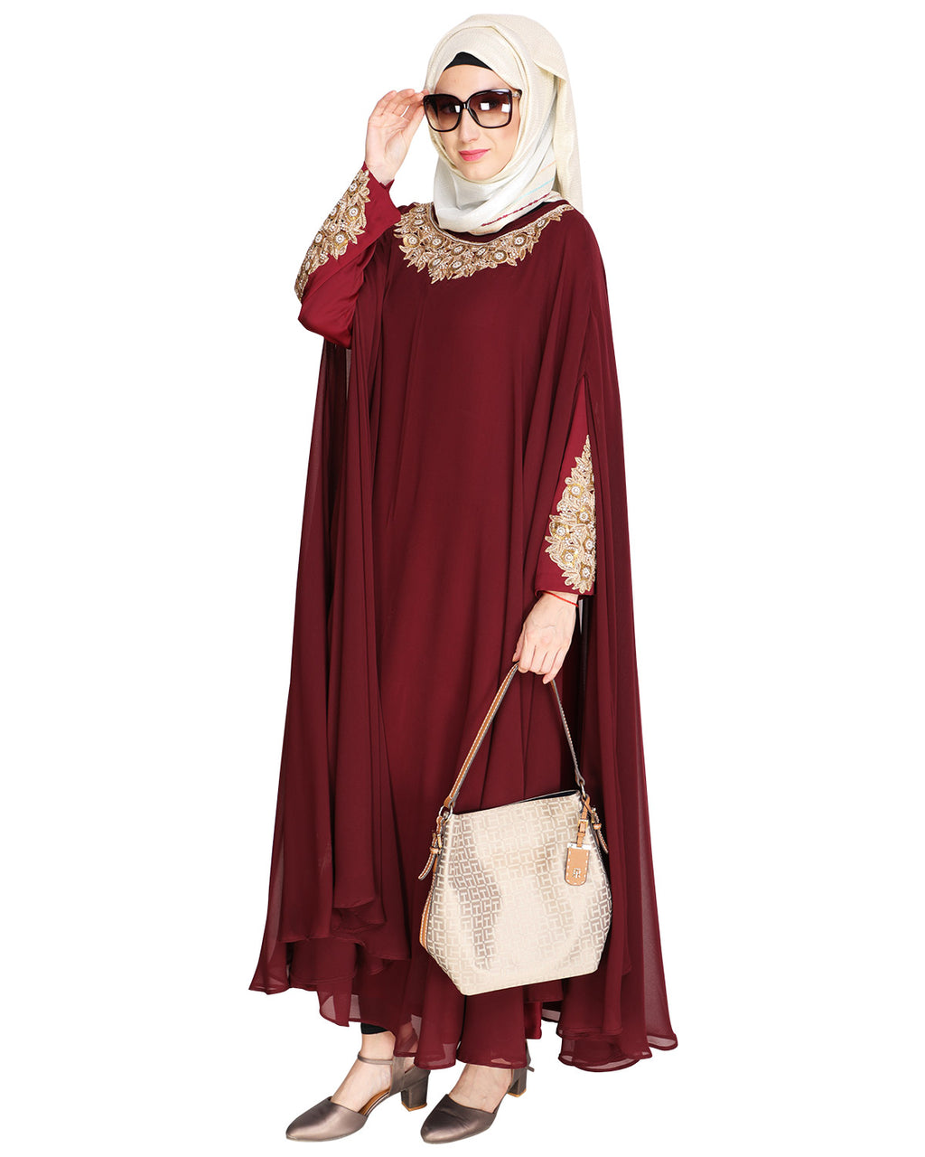 Queen Style Blue Irani Kaftan