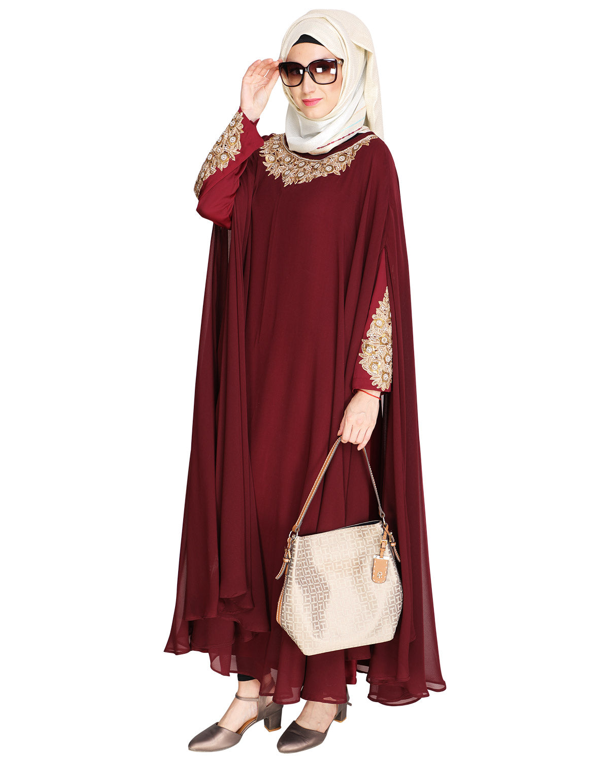 Queen Style Blue Irani Kaftan