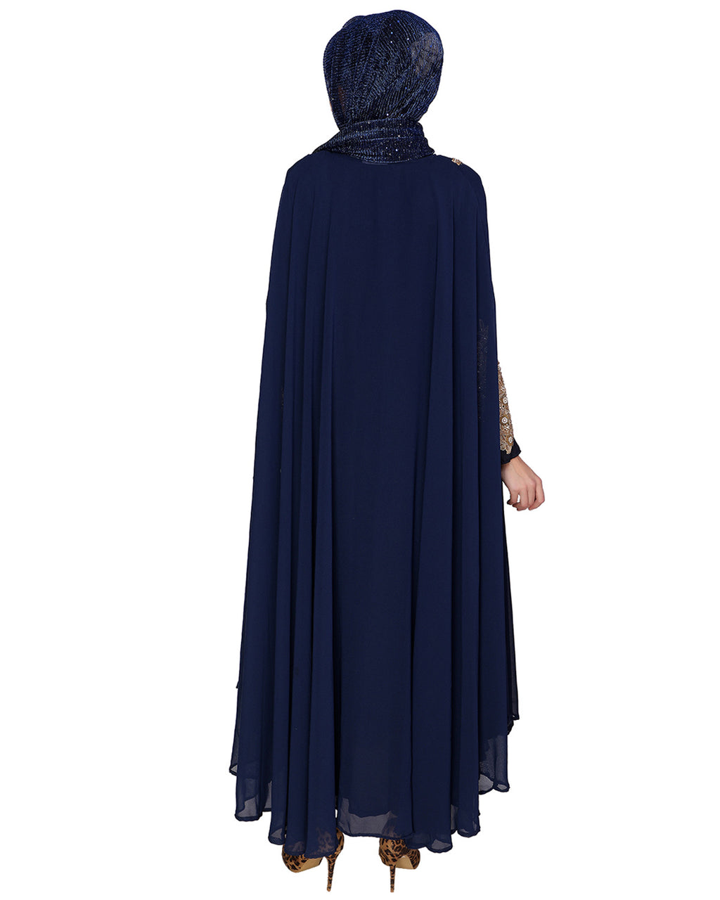 Queen Style Blue Irani Kaftan
