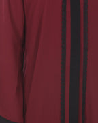 Maroon-Black Casual Abaya