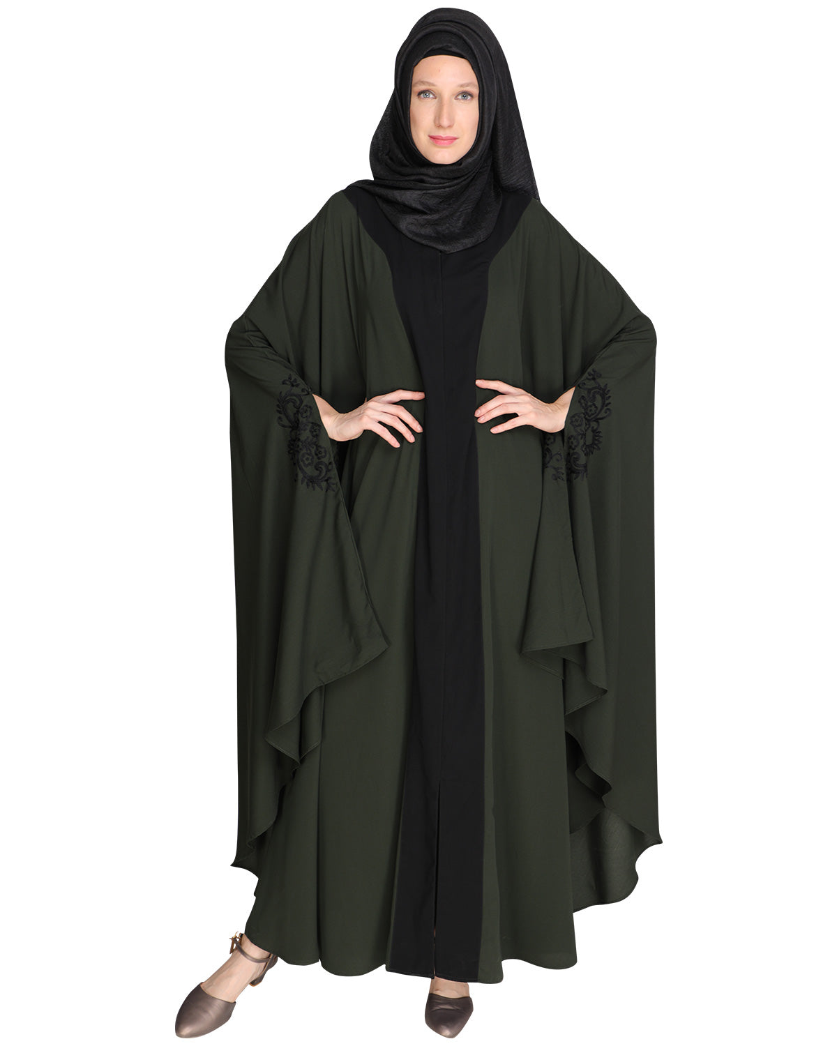 Delicate Embroidered Irani Kaftan