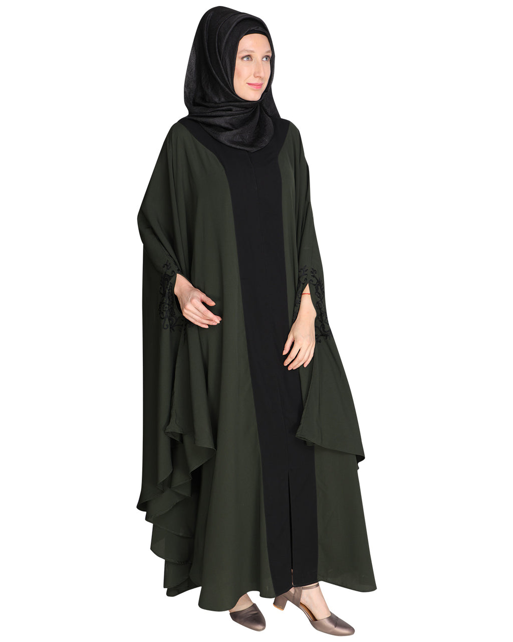 Delicate Embroidered Irani Kaftan