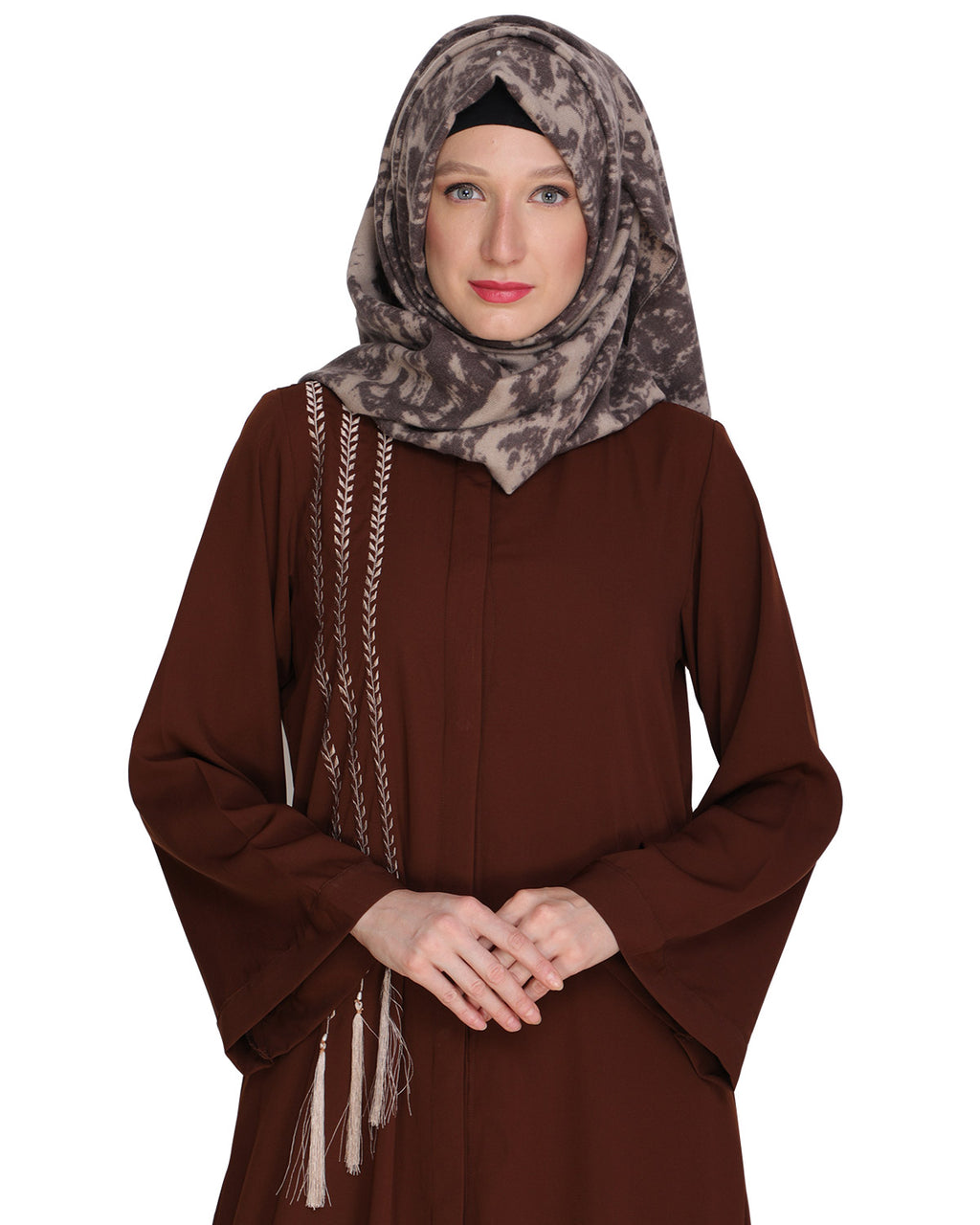 Elegant Embroidered Abaya