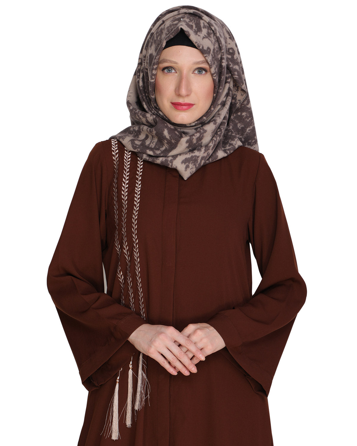 Elegant Embroidered Abaya