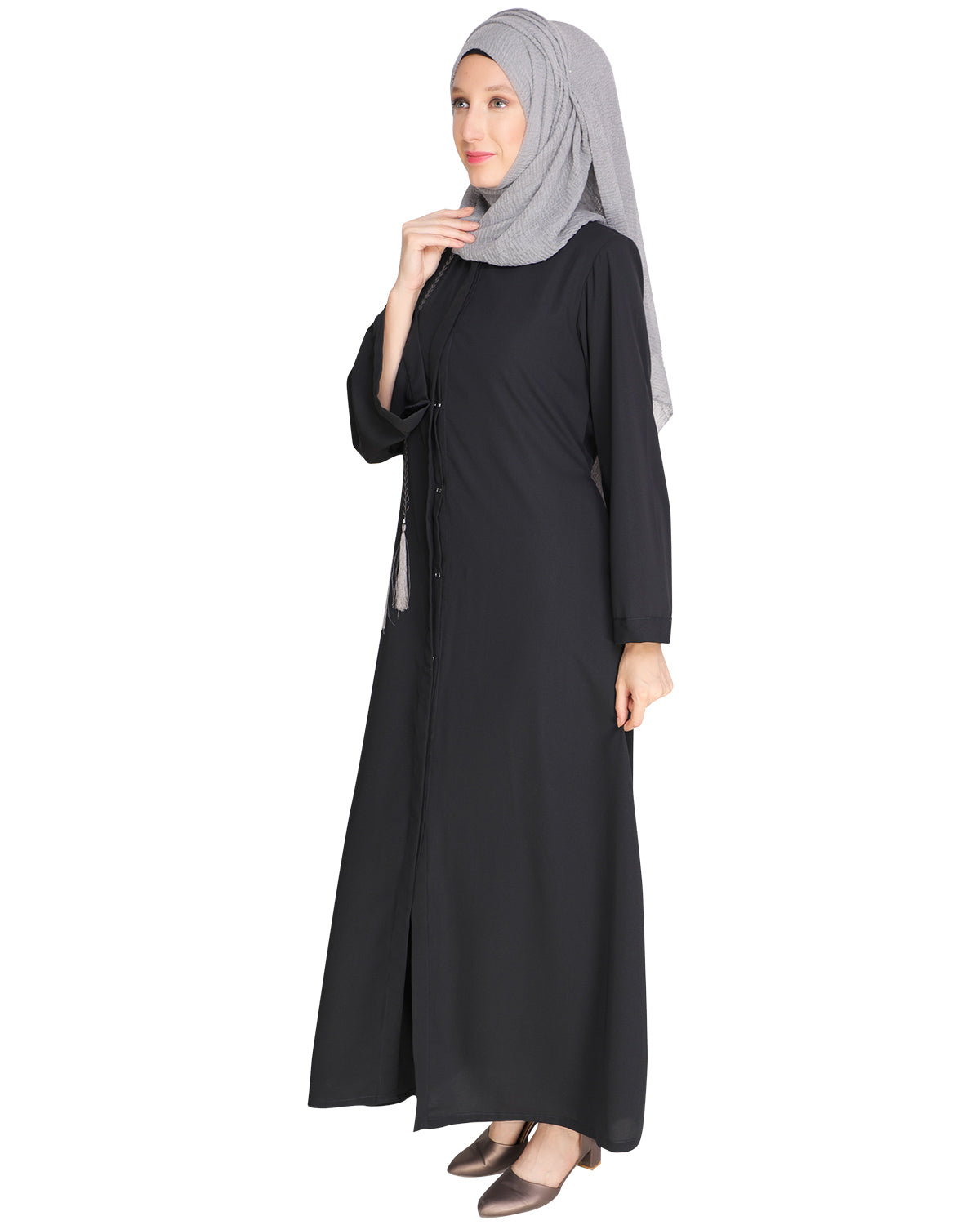 Elegant Embroidered Abaya