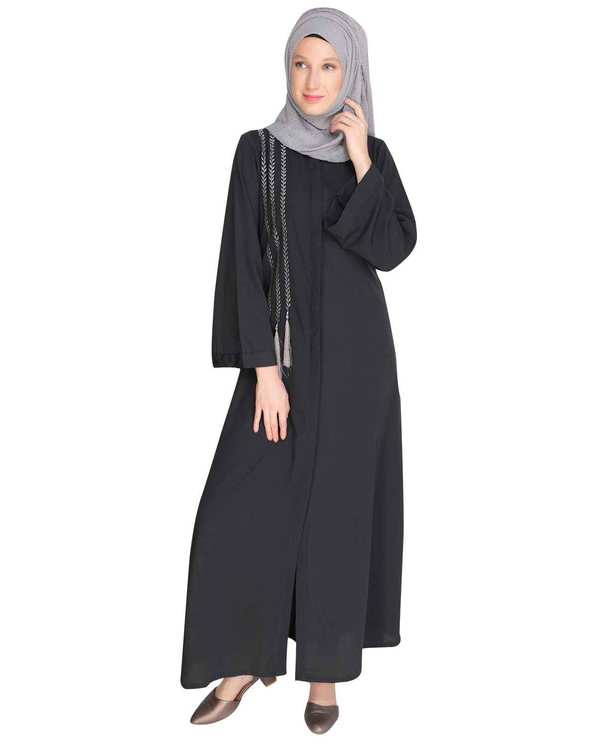 Elegant Embroidered Abaya