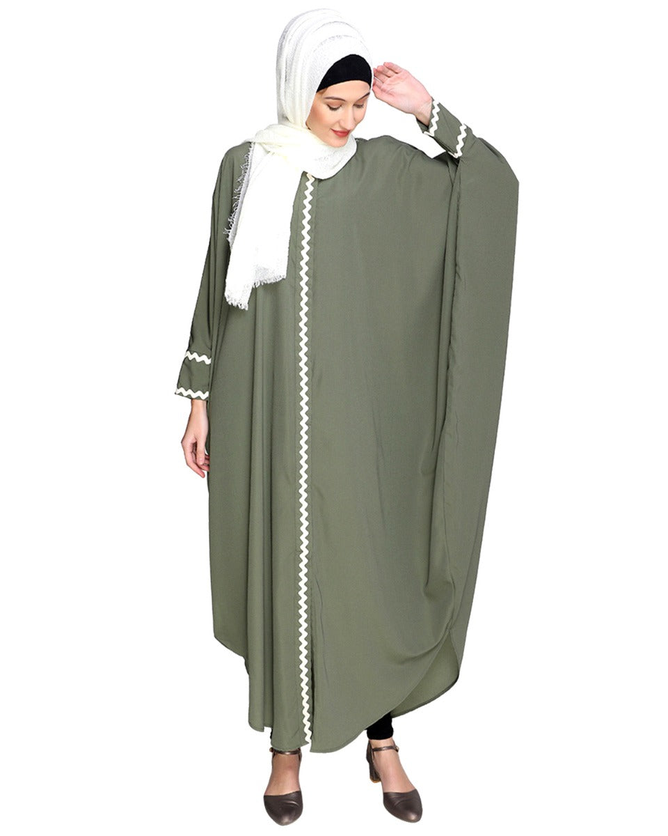Lace Trim Kaftan