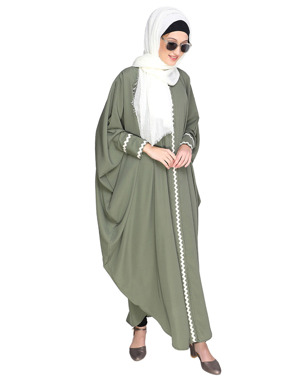 Lace Trim Kaftan