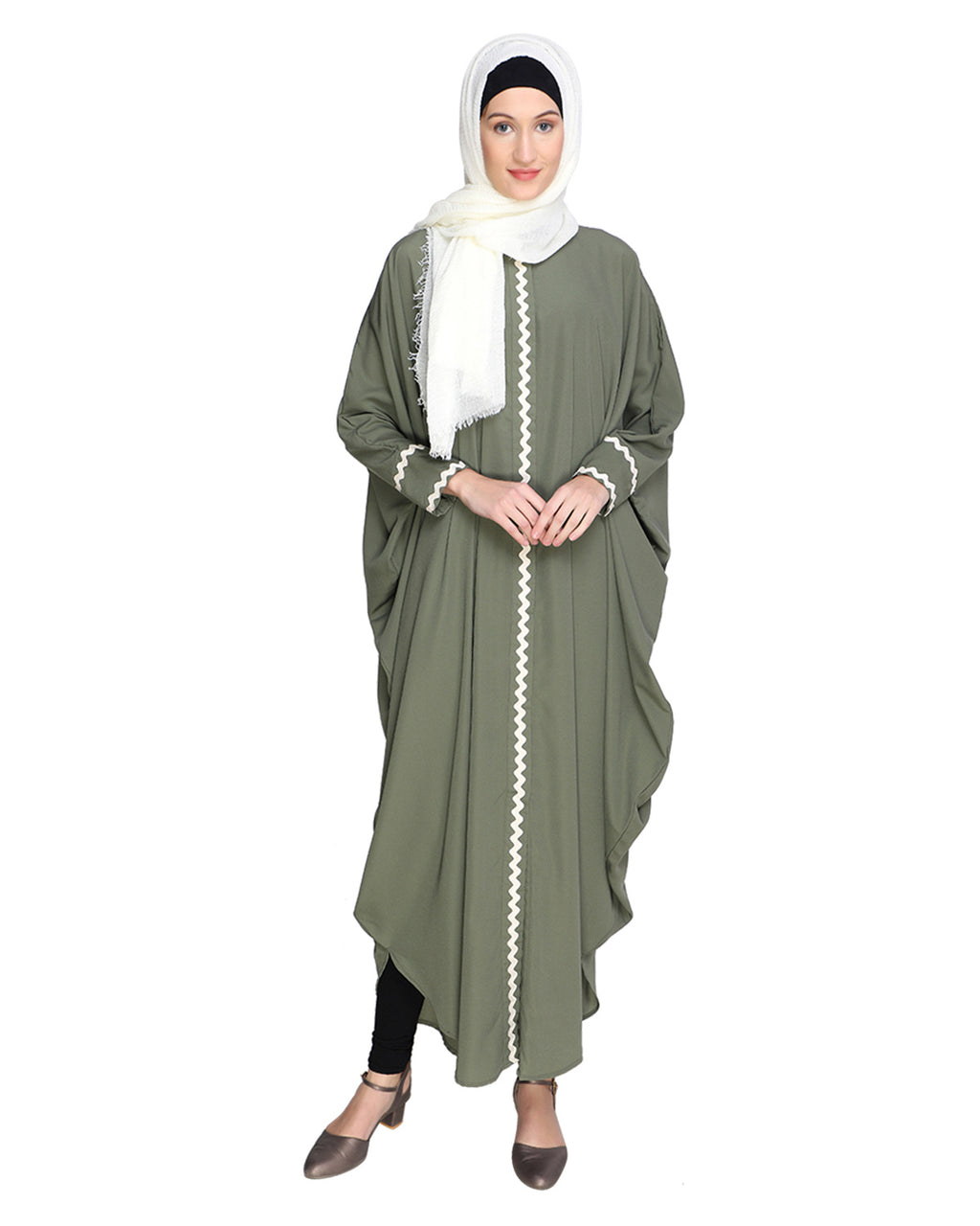 Lace Trim Kaftan