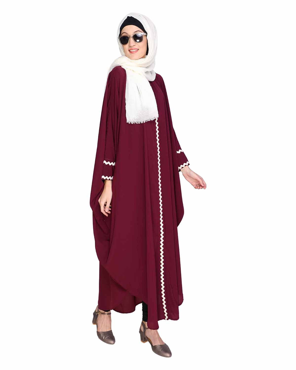 Lace Trim Kaftan