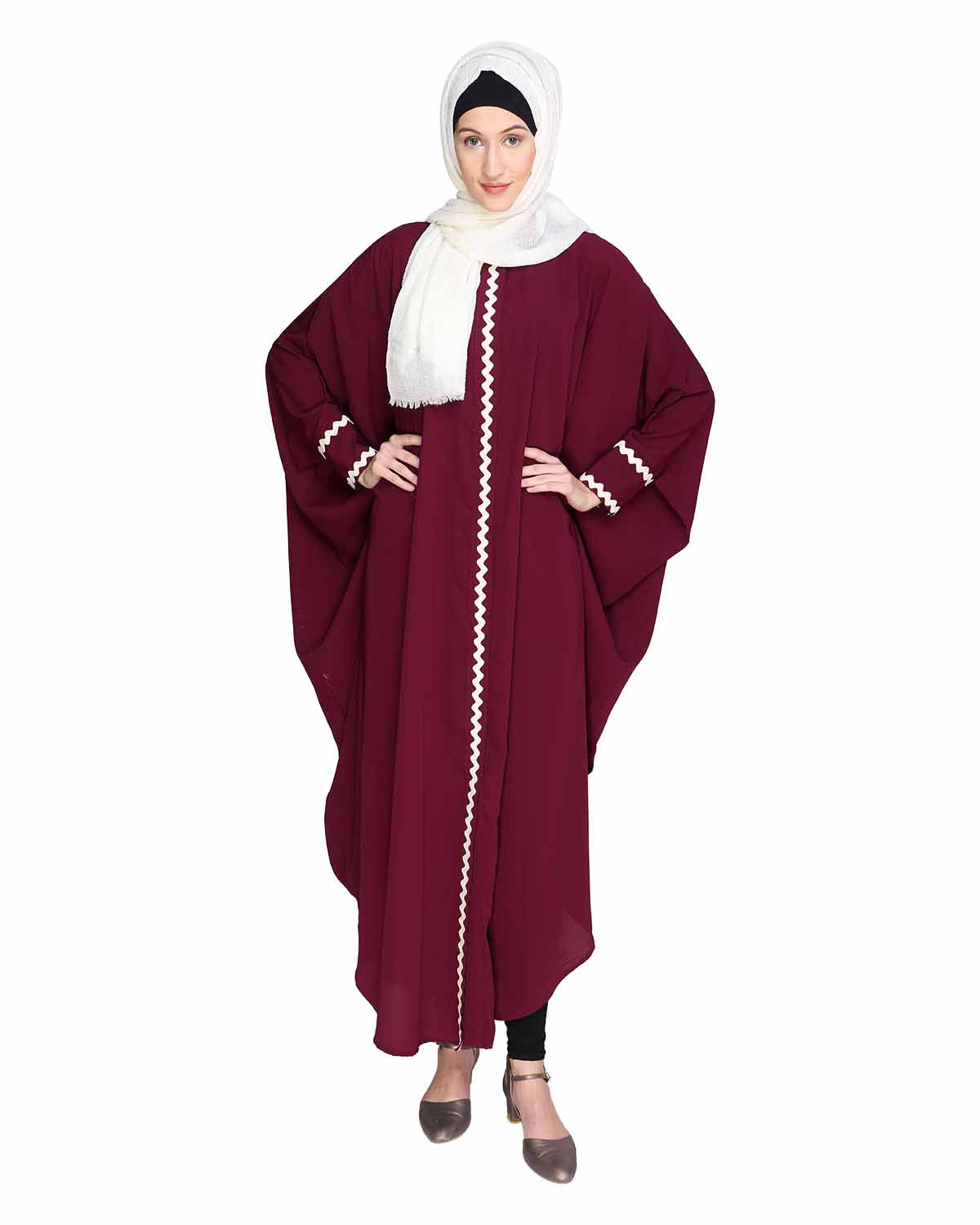 Lace Trim Kaftan