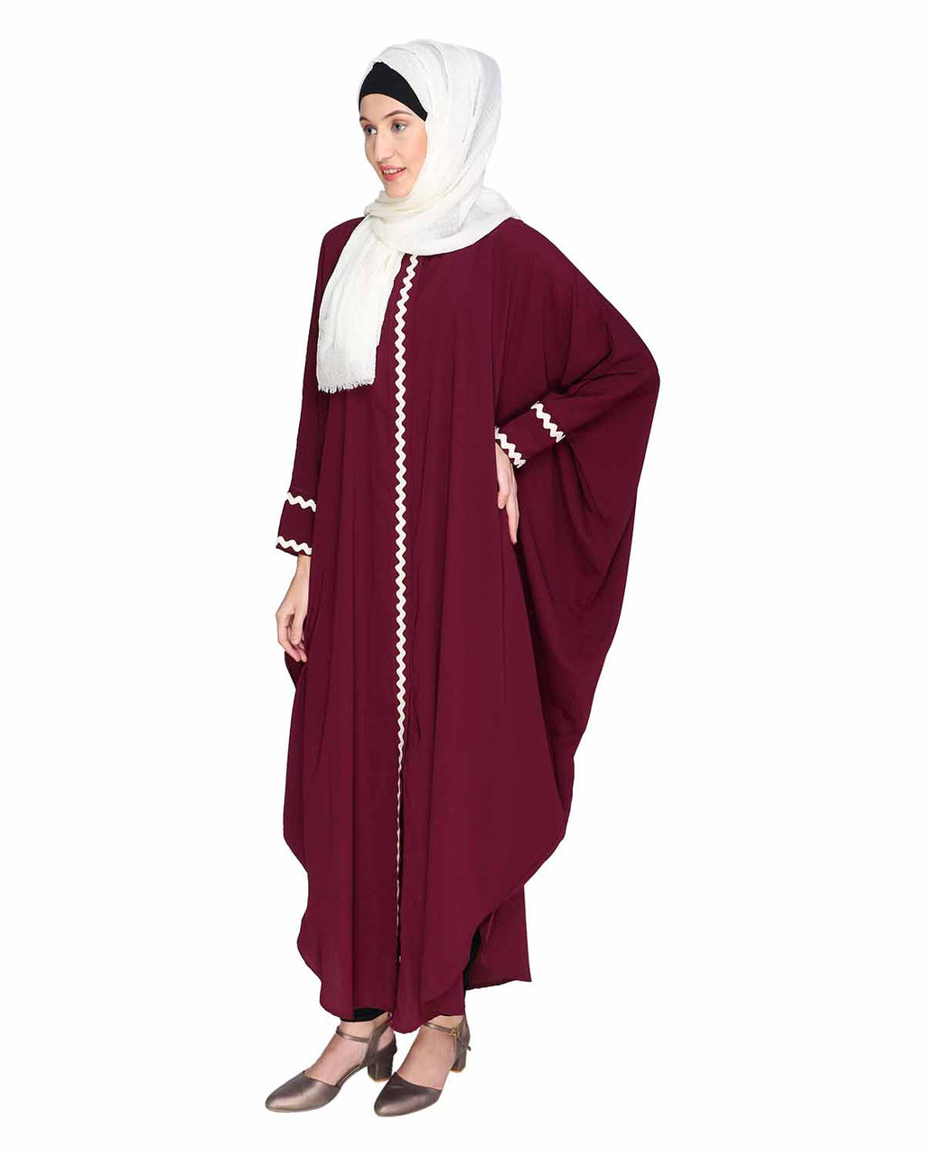 Lace Trim Kaftan
