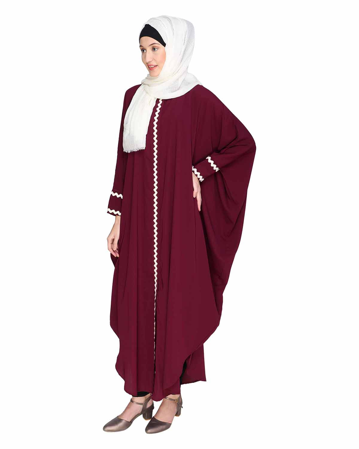 Lace Trim Kaftan