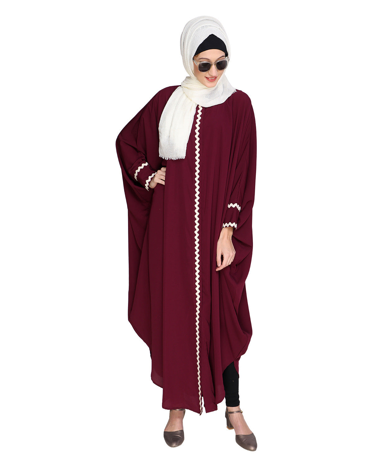 Lace Trim Kaftan