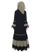 Bell Style Pleated Abaya