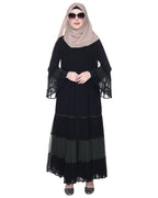 Bell Style Pleated Abaya