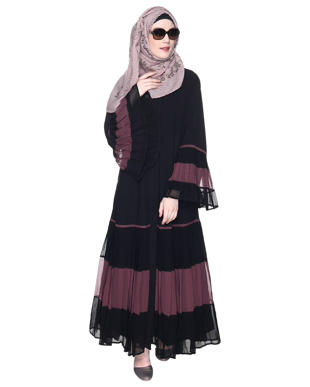 Bell Style Pleated Abaya