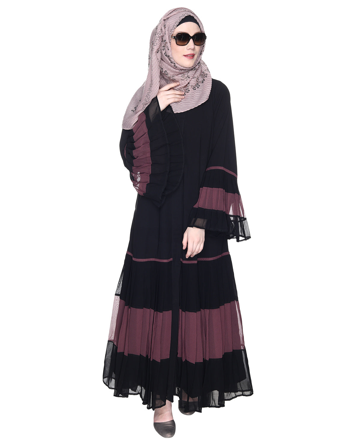 Bell Style Pleated Abaya
