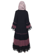 Bell Style Pleated Abaya