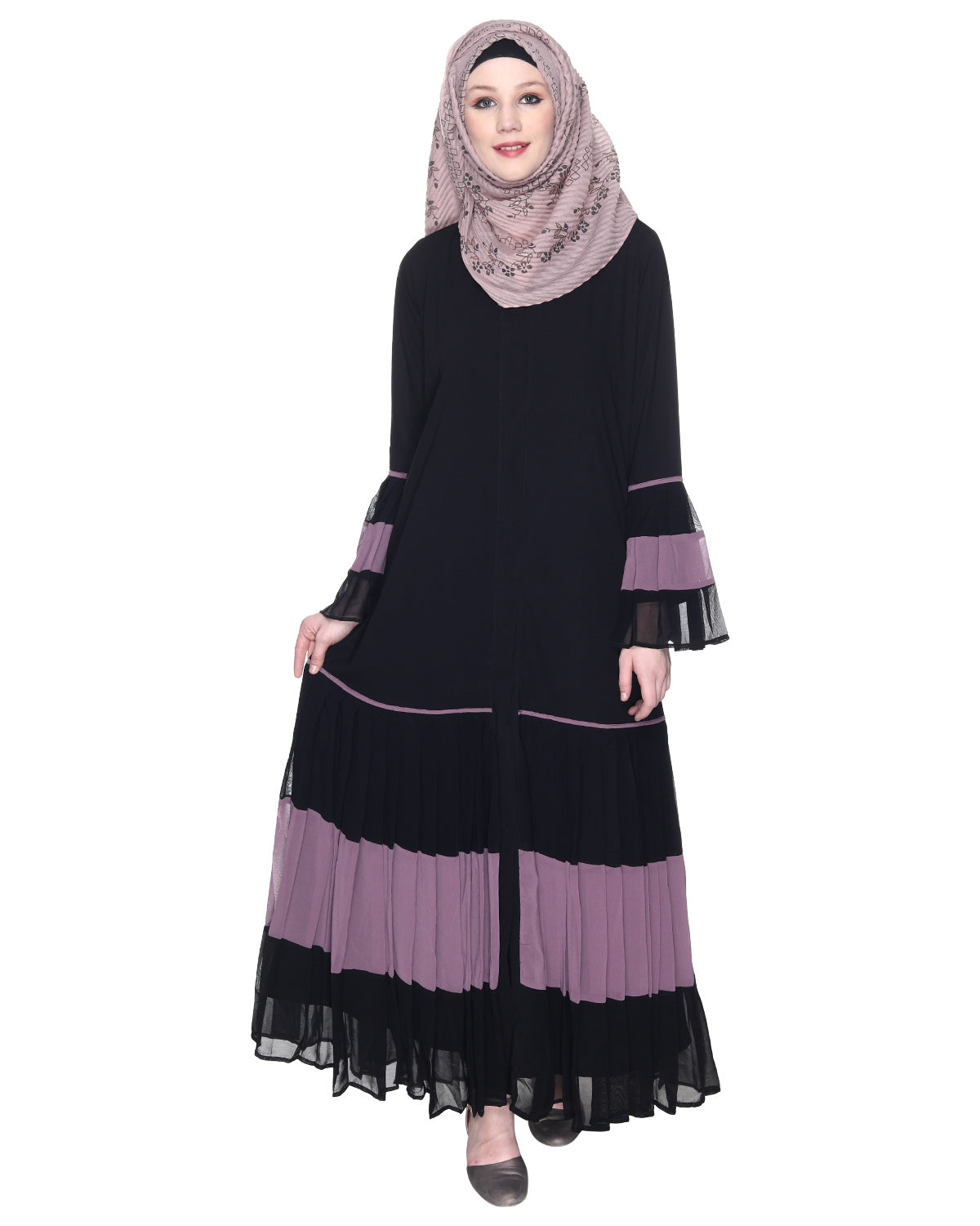 Bell Style Pleated Abaya