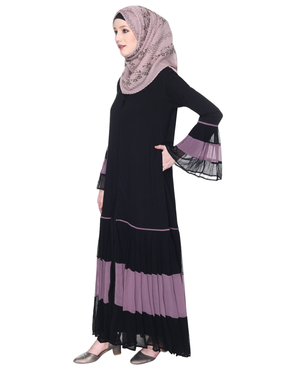 Bell Style Pleated Abaya