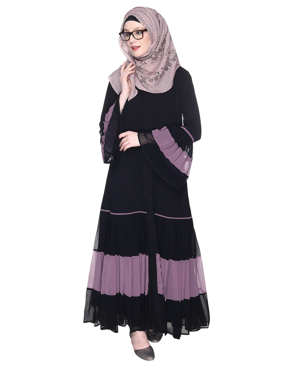 Bell Style Pleated Abaya