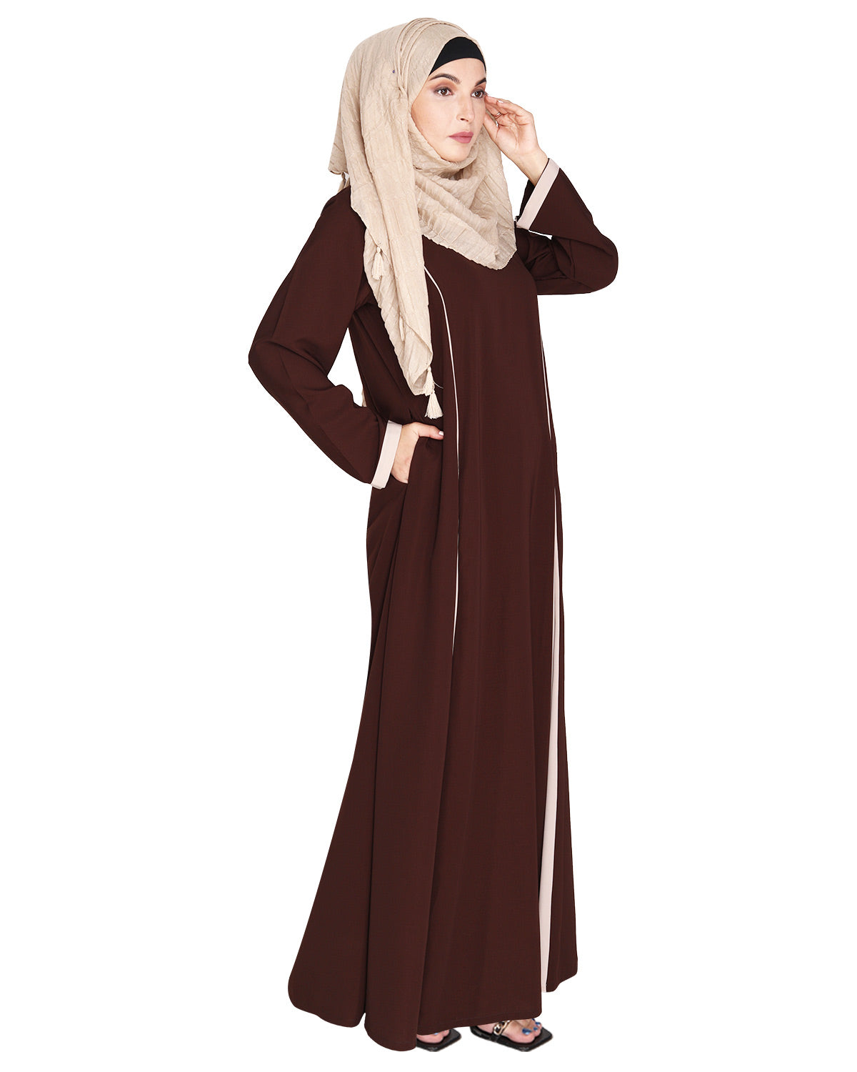 Inverted Pleat Frock Abaya