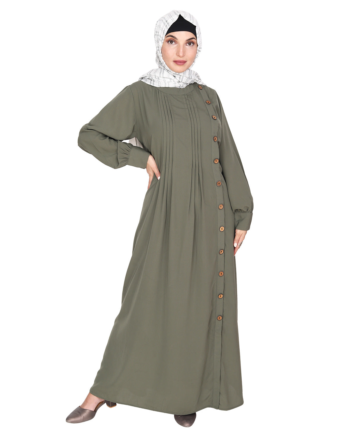 Flowy and Elegant Pintuck Abaya