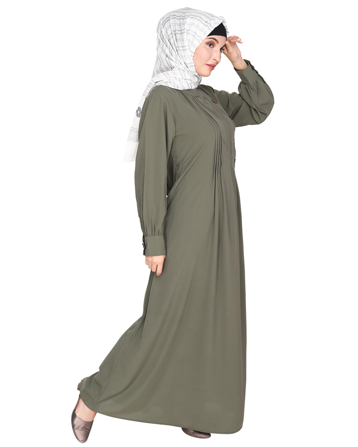 Flowy and Elegant Pintuck Abaya