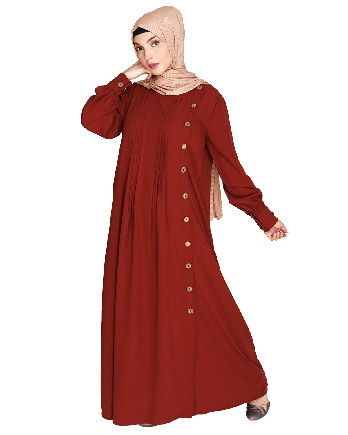 Flowy and Elegant Pintuck Abaya