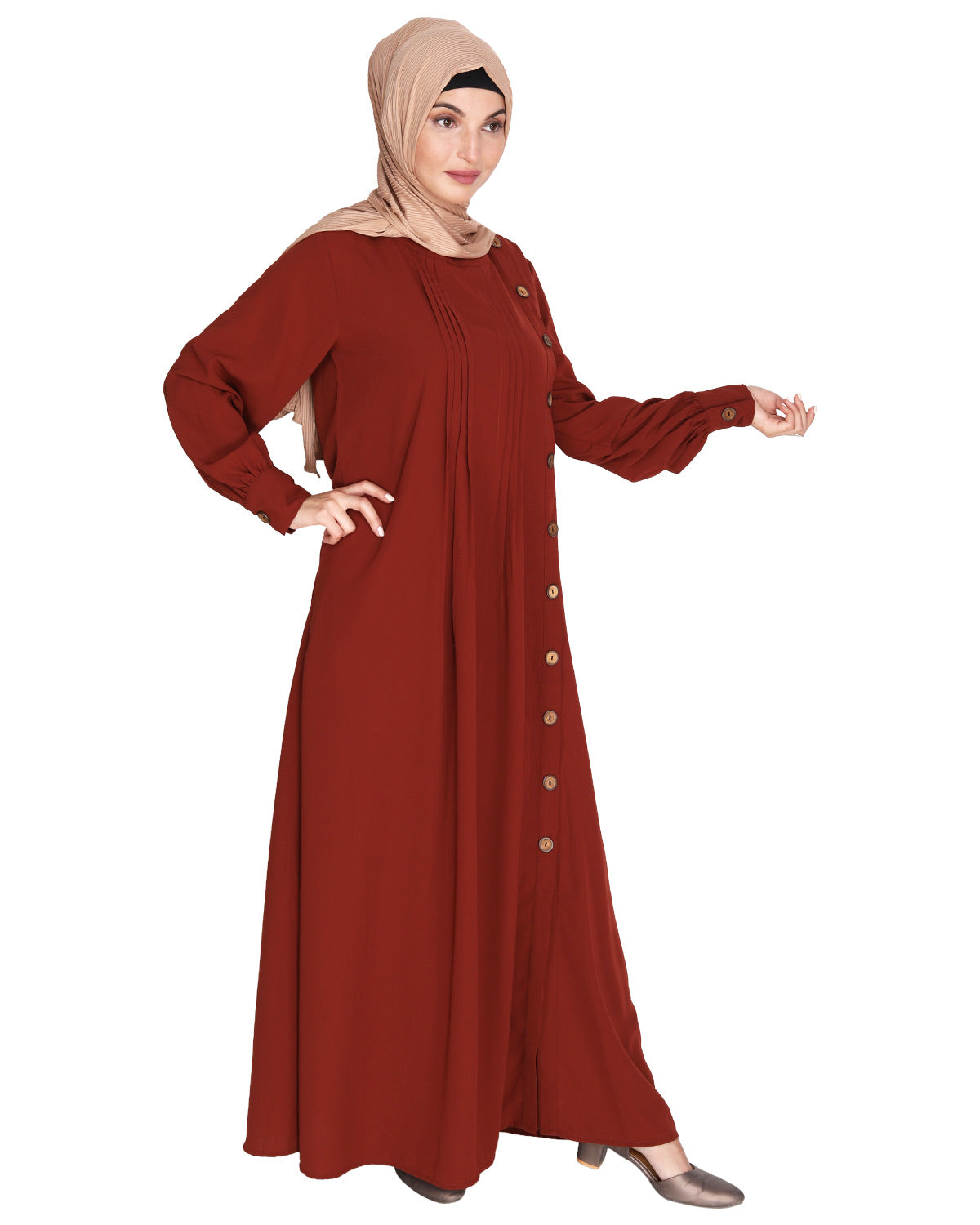 Flowy and Elegant Pintuck Abaya