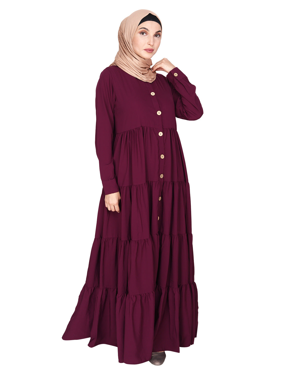Contemporary Multi Layered Gather Dress
