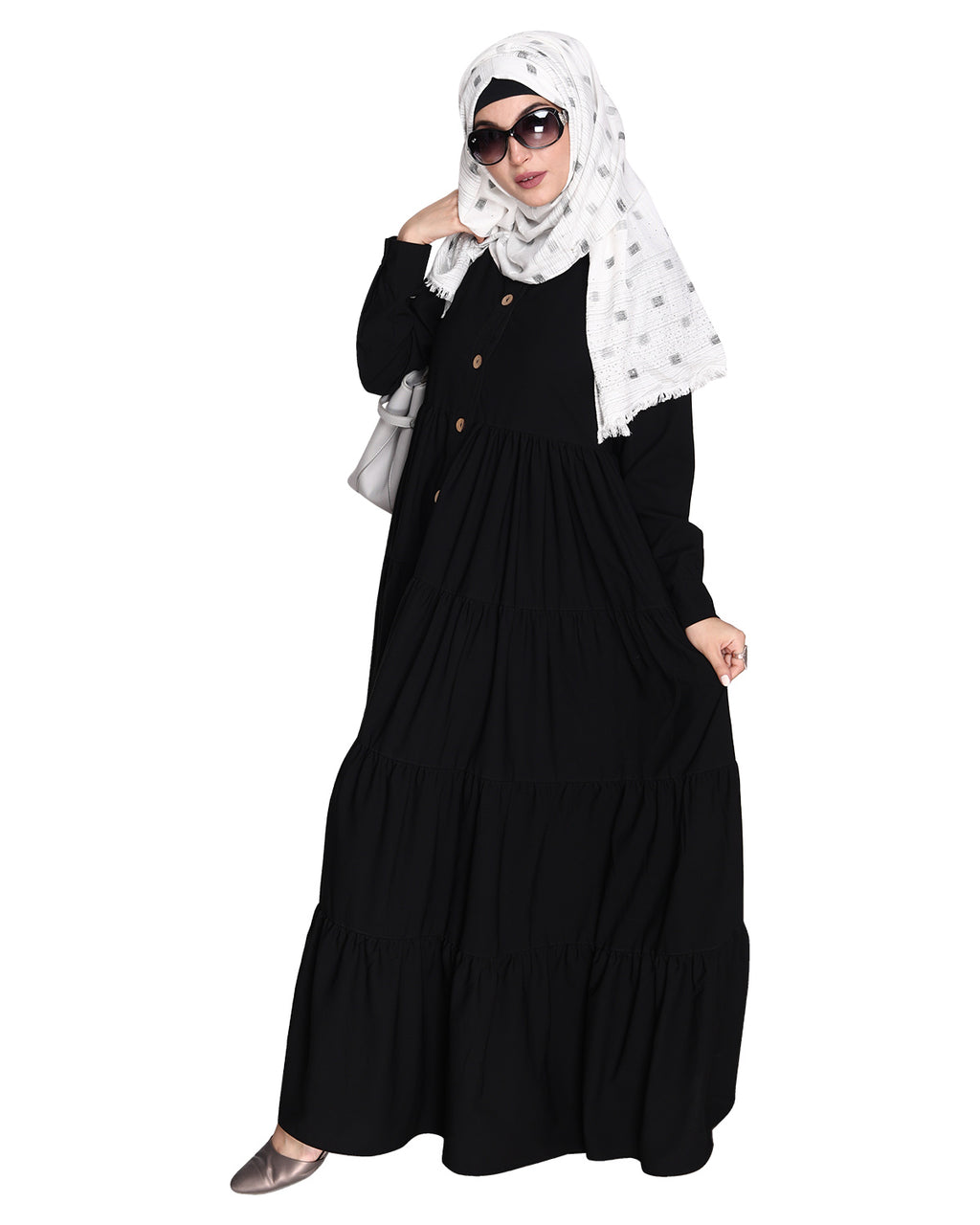 Contemporary Multi Layered Gather Dress