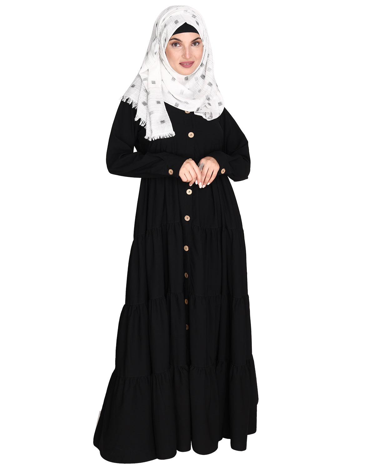 Contemporary Multi Layered Gather Dress