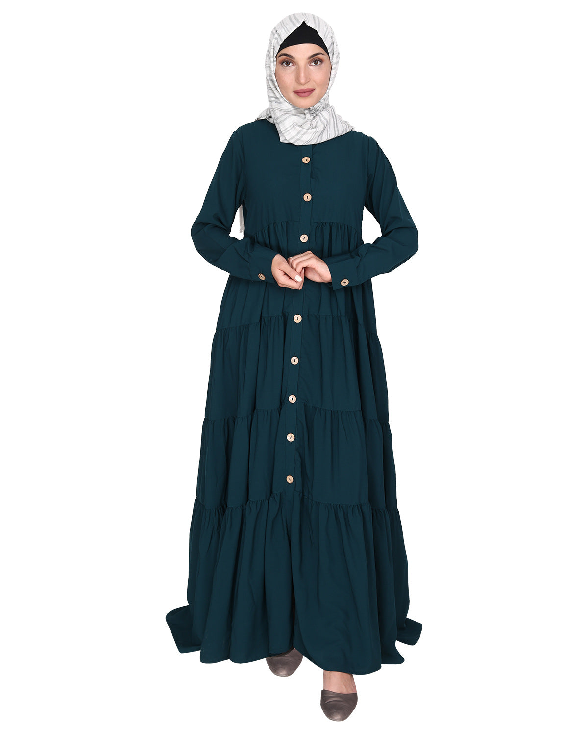 Contemporary Multi Layered Gather Dress