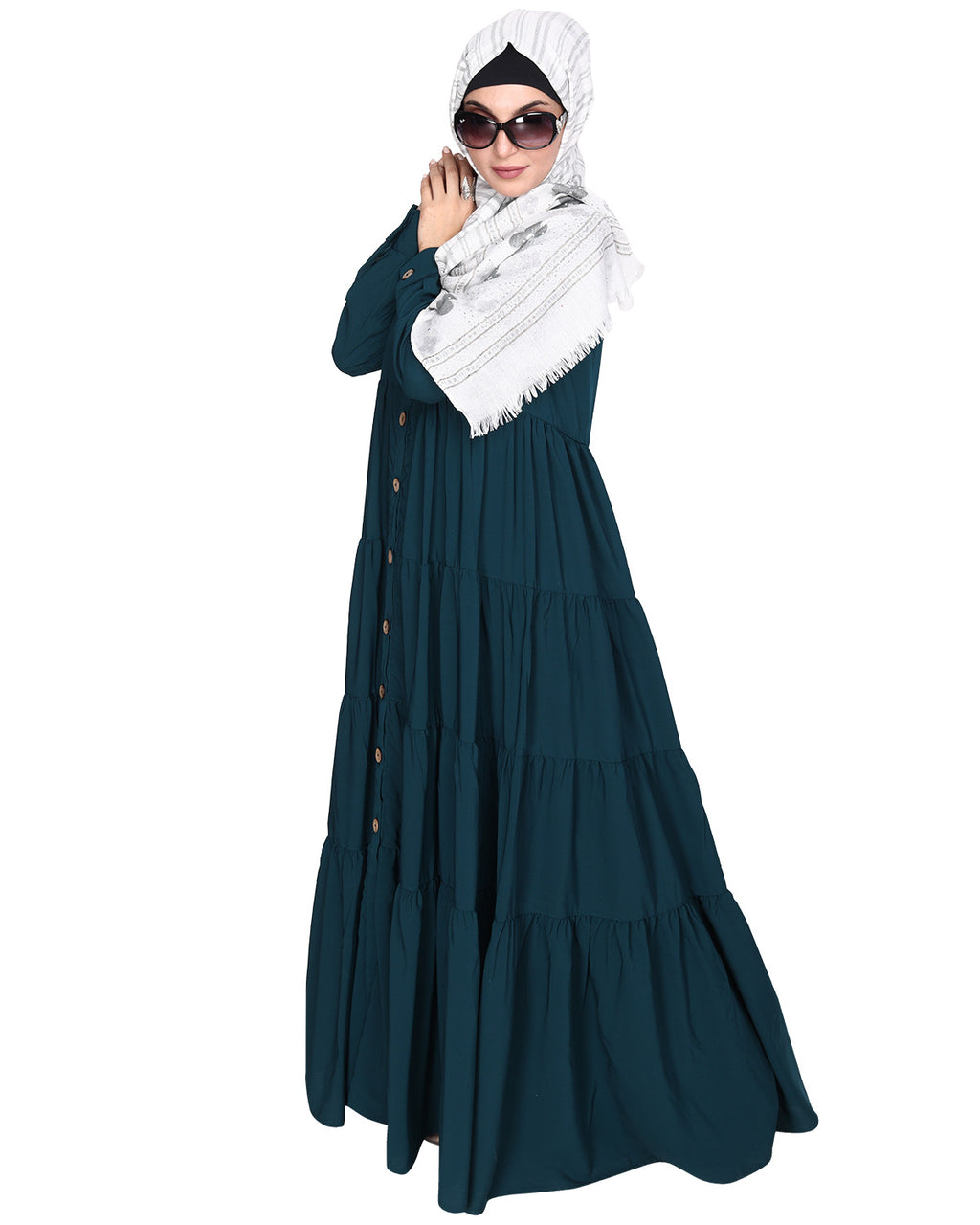 Contemporary Multi Layered Gather Dress