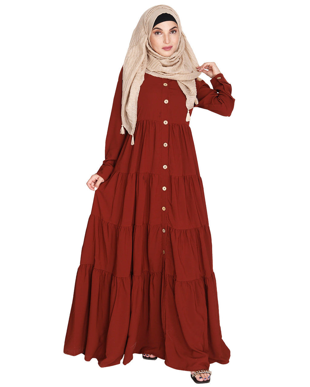 Contemporary Multi Layered Gather Dress