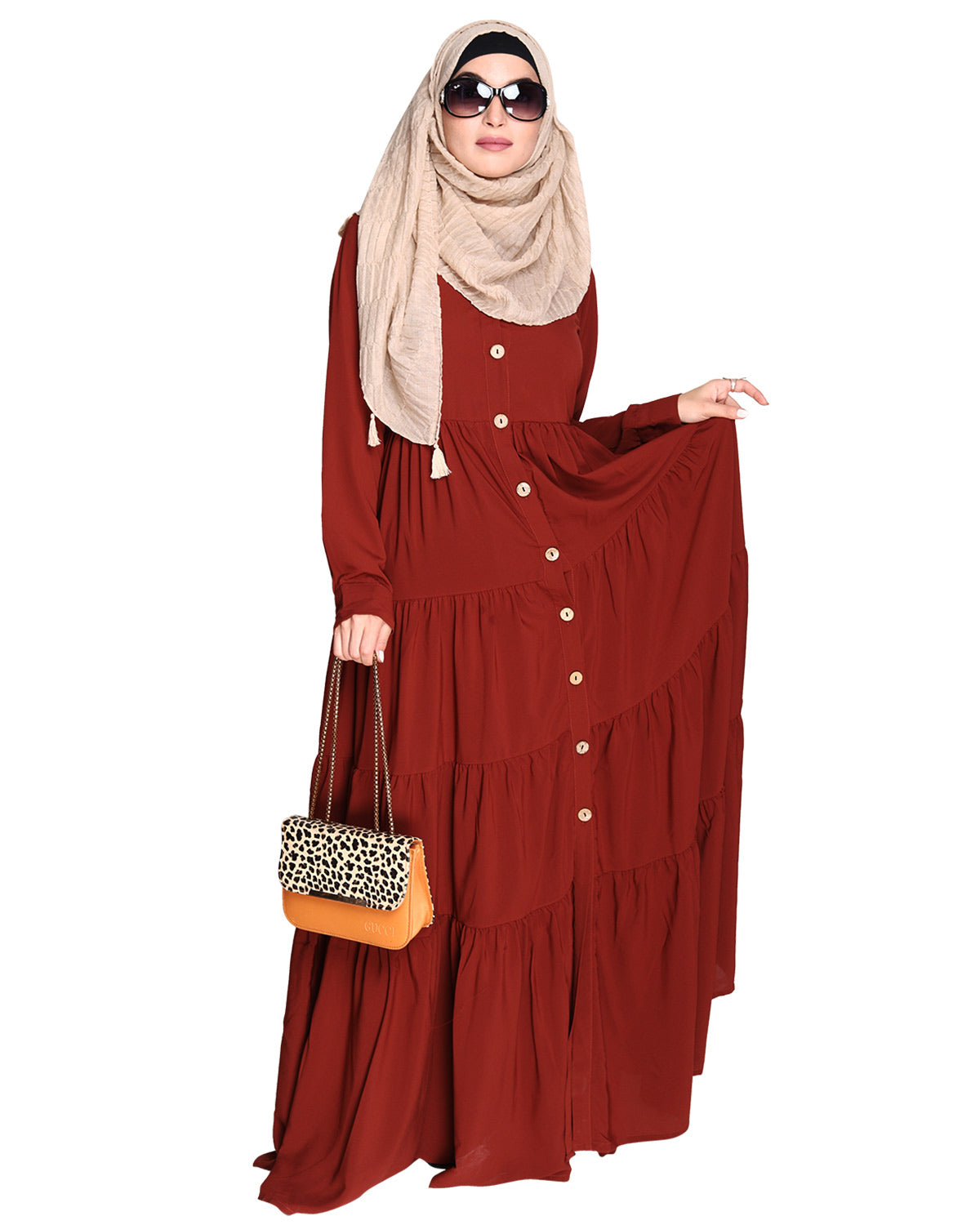 Contemporary Multi Layered Gather Dress