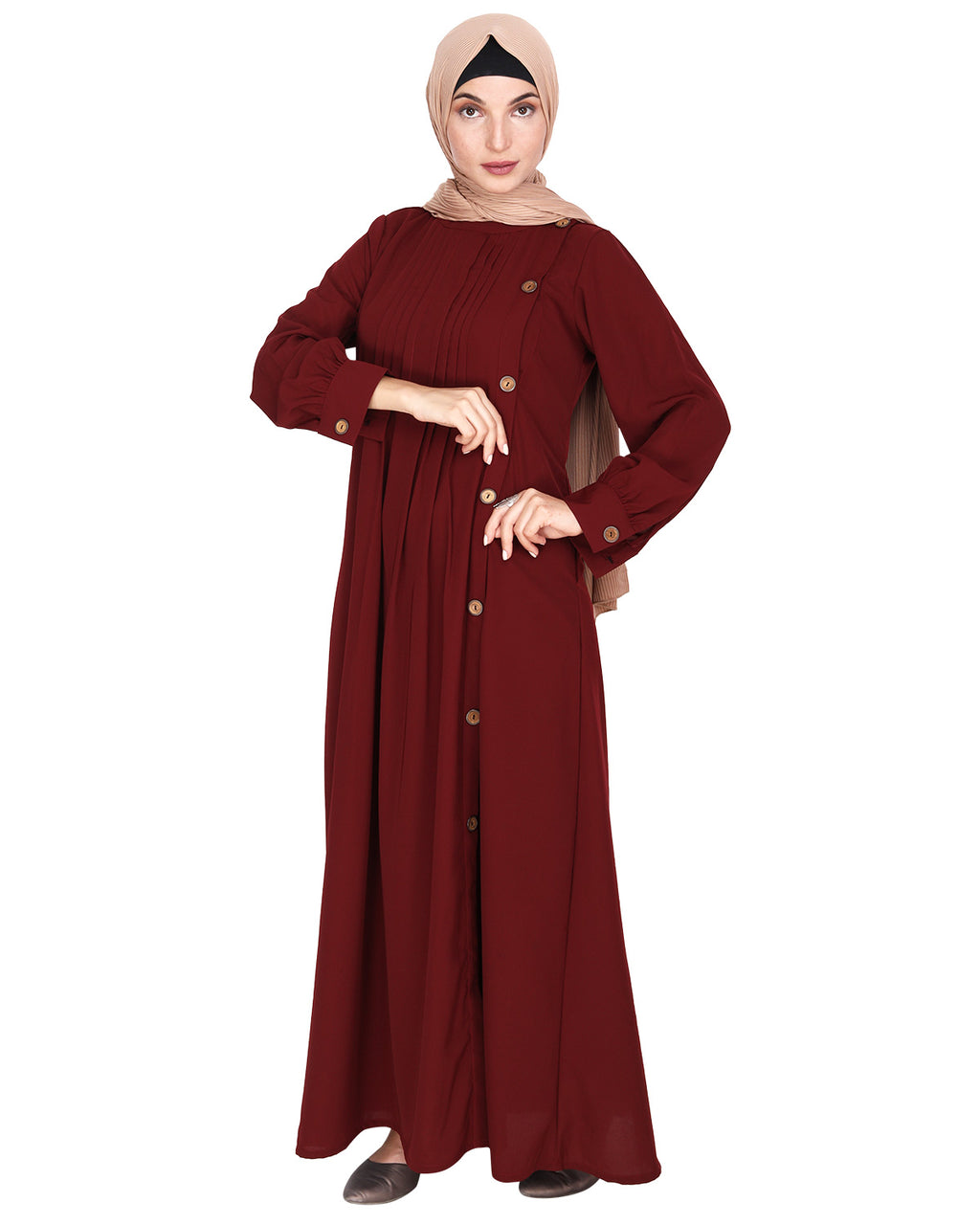 Flowy and Elegant Pintuck Abaya