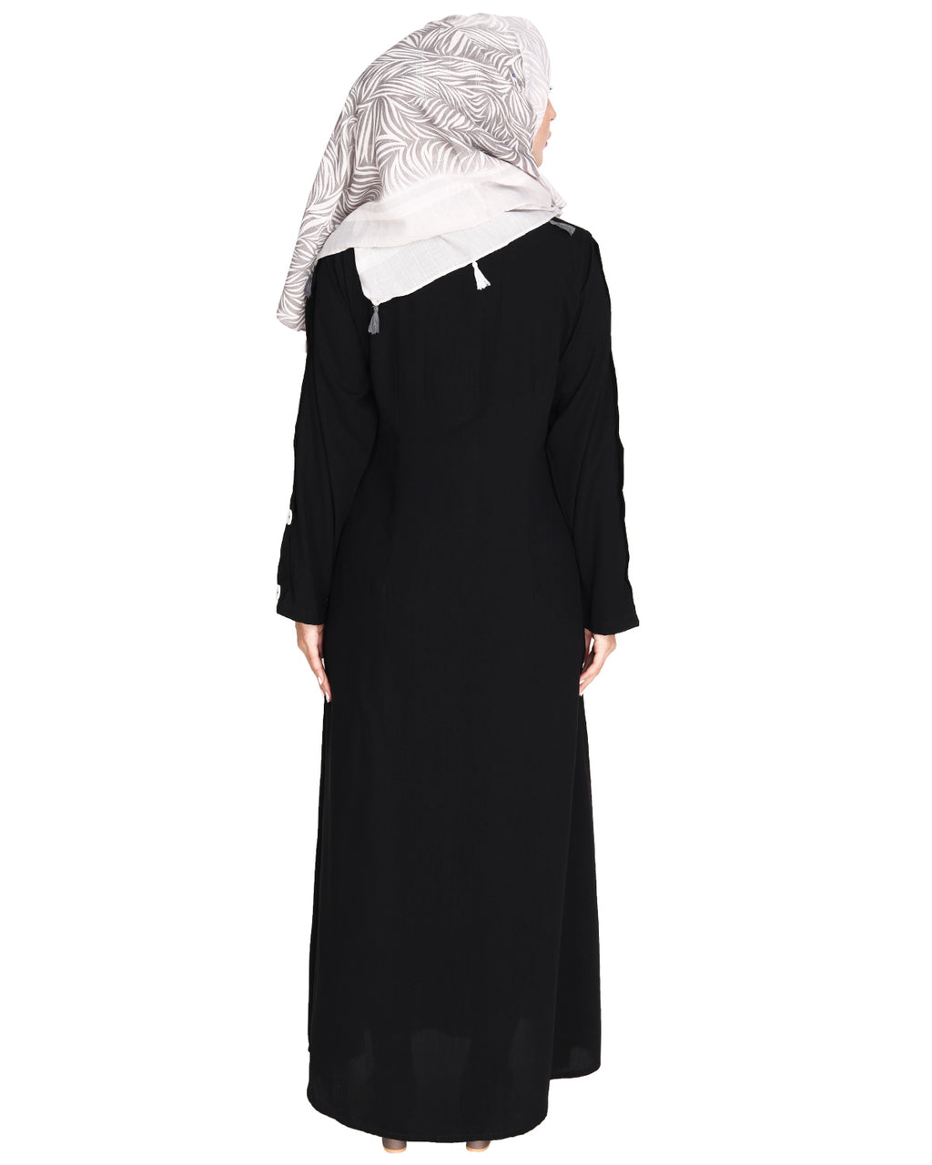 Delightful and Simple Abaya with Designer Sleeves