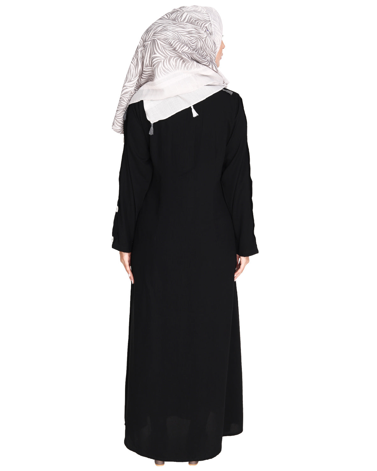 Delightful and Simple Abaya with Designer Sleeves