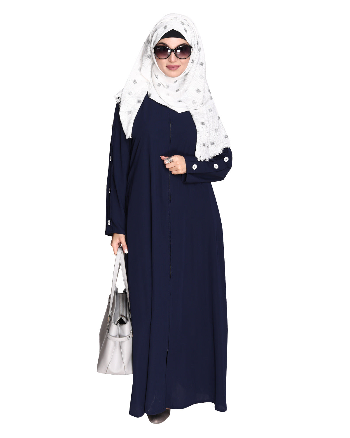 Delightful and Simple Abaya with Designer Sleeves