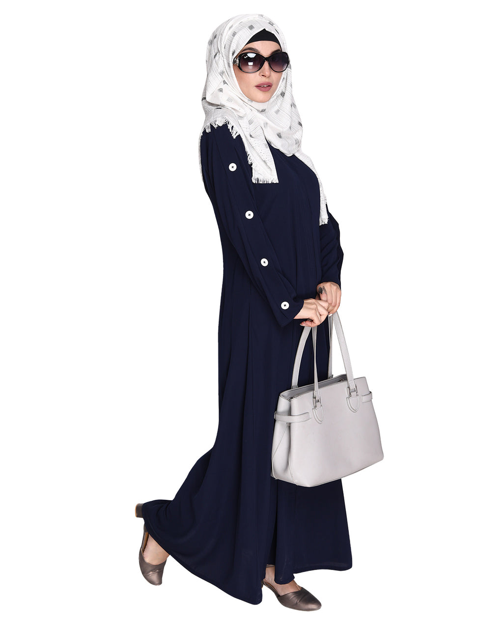 Delightful and Simple Abaya with Designer Sleeves