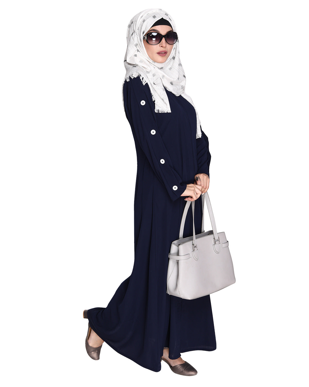 Delightful and Simple Abaya with Designer Sleeves
