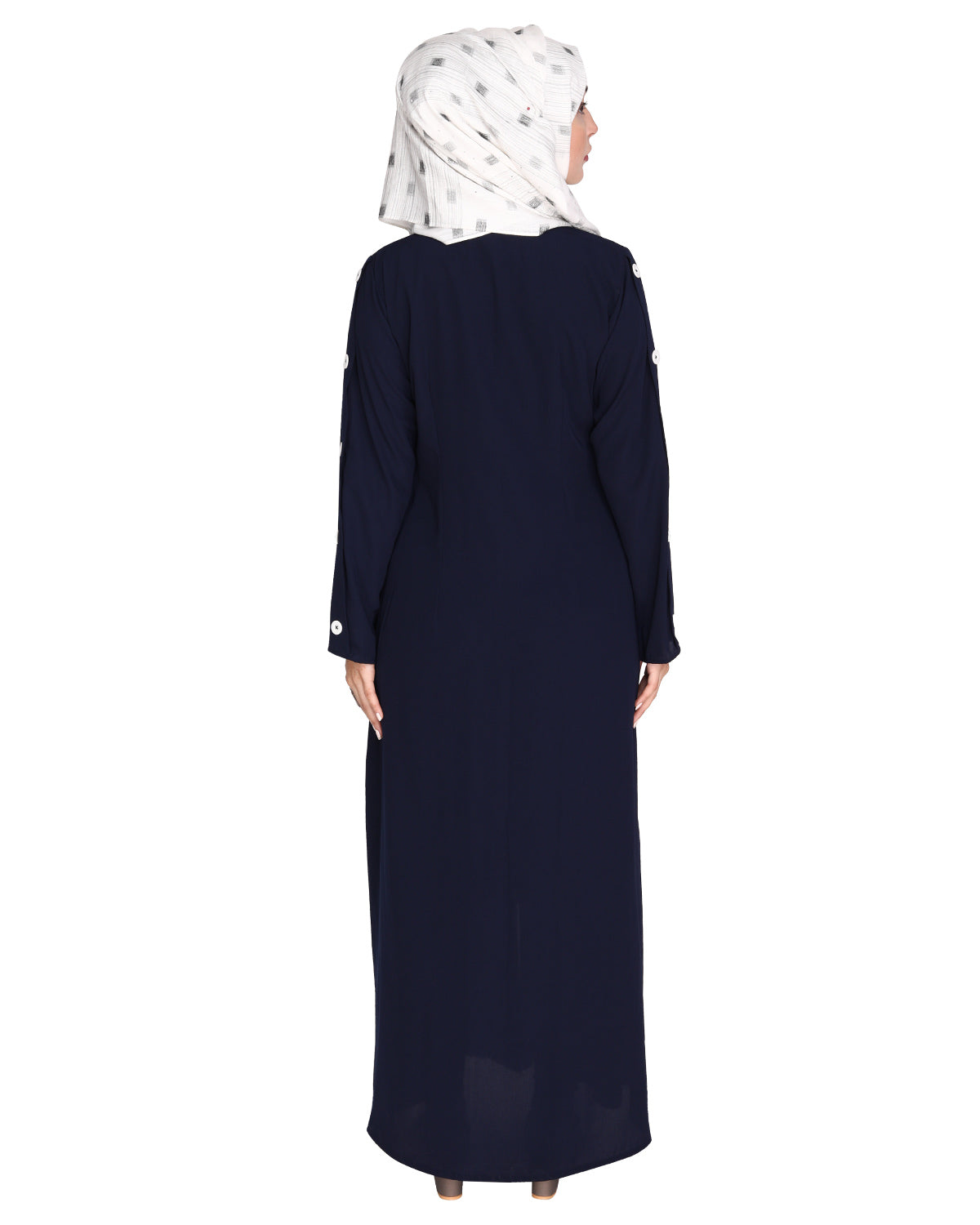 Delightful and Simple Abaya with Designer Sleeves