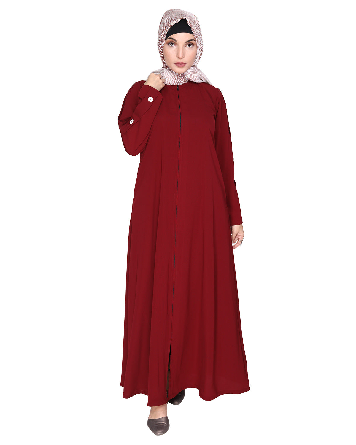 Delightful and Simple Abaya with Designer Sleeves